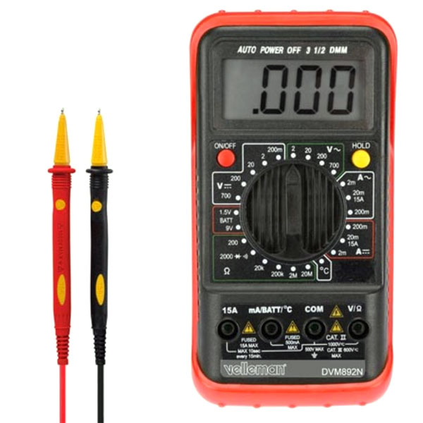 Digitalmultimeter – CAT II 700 V – CAT III 600 V – 15 A