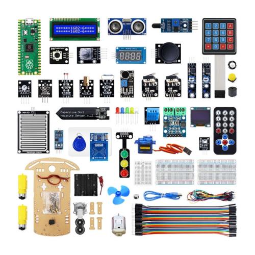Extended Kit for Raspberry Pi Pico - With 32 Sensors & Robot