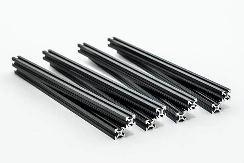 MakerBeam 200mm black anodised (8 pieces)