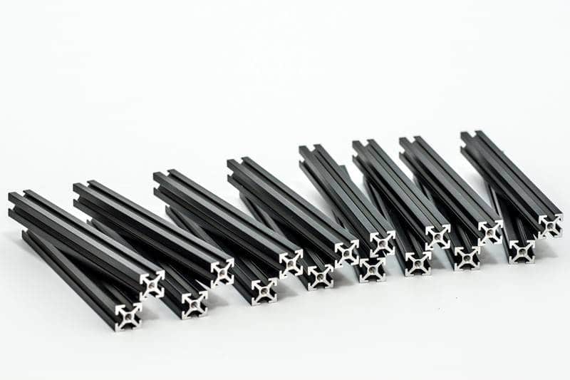 MakerBeam 100mm black anodised (16 pieces)