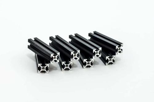 MakerBeam 40mm black anodised (8 pieces)