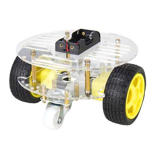 2WD Double Decker Robot Chassis - Round