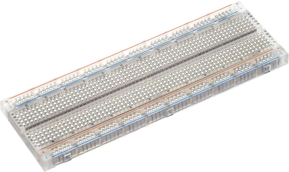 Breadboard 830 tie points - Transparent