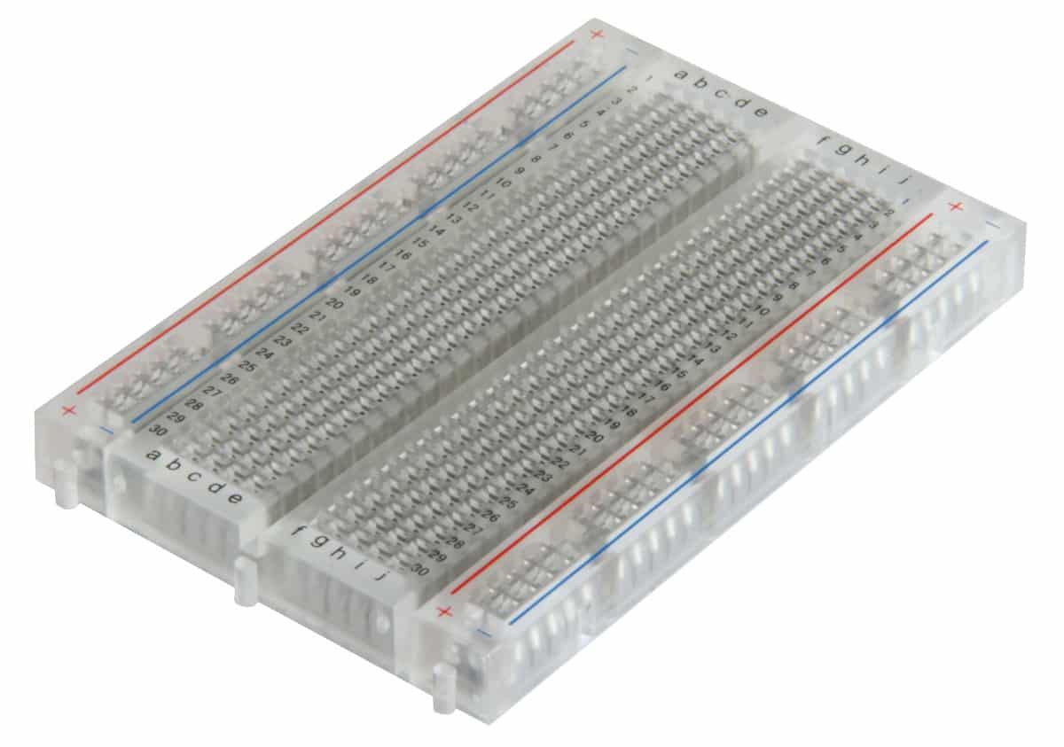 Breadboard 400 tie points - Transparent