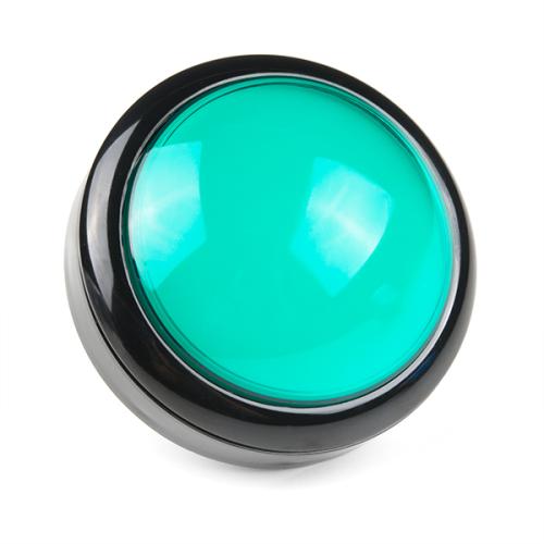 Large Arcade Button with LED - 100mm Green