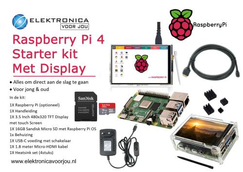 Raspberry Pi 4 Starter kit with Display