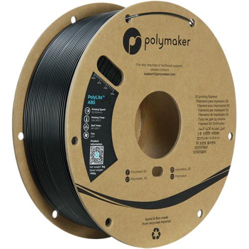 Polymaker Filament - PolyLite ABS Black - 1.75mm - 1KG