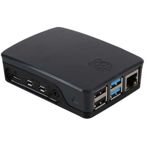 Original Raspberry Pi foundation 4B case black-gray