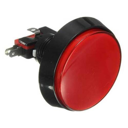 Large Arcade Button with LED - 60mm Red