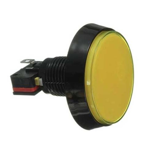 Large Arcade Button with LED - 60mm Yellow