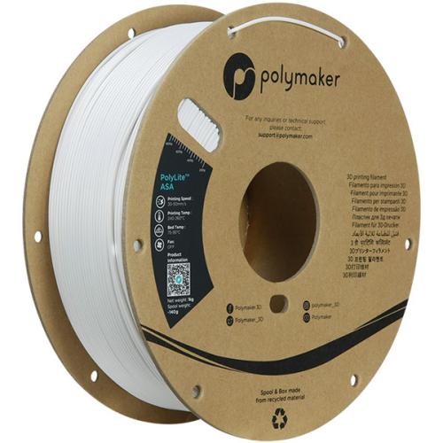 Polymaker Filament - PolyLite ASA White - 1.75mm - 1KG