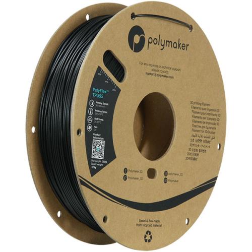 Polymaker Filament - PolyFlex TPU95 Black - 1.75mm - 0.75KG